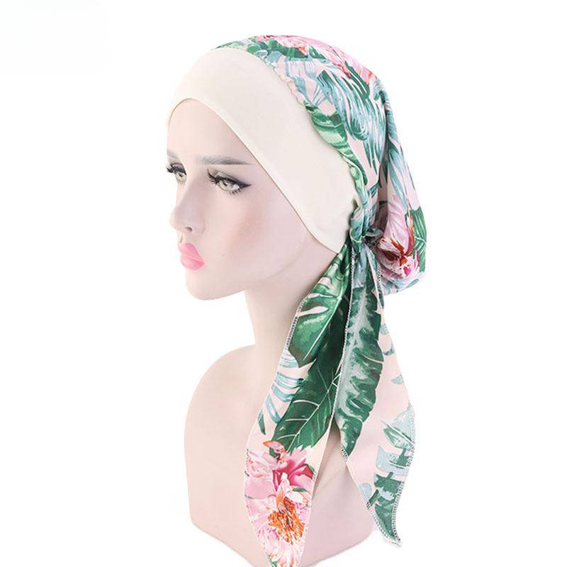 Bedrucktes Kopftuch zum Binden für Frauen, elastisch, Turban für Frauen, Krebs, Chemo-Mütze, Haarausfall-Bedeckung, Kopftuch, Kopfbedeckung, Stretch-Bandana rot von Joom DACH