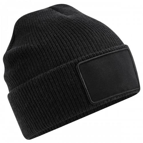 Beechfield Thinsulate Beanie mit abnehmbarem Patch One Size grau von Joom DACH