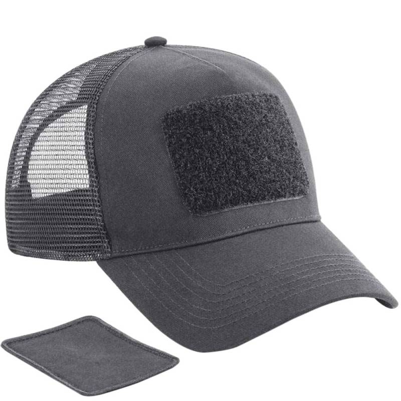 Beechfield Trucker Cap mit abnehmbarem Patch One Size grau von Joom DACH