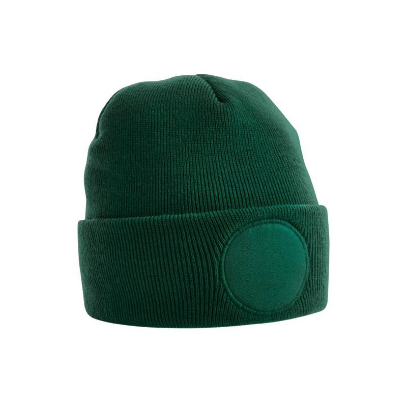 Beechfield Unisex Circular Patch Cuffed Beanie One Size flaschengrün von Joom DACH