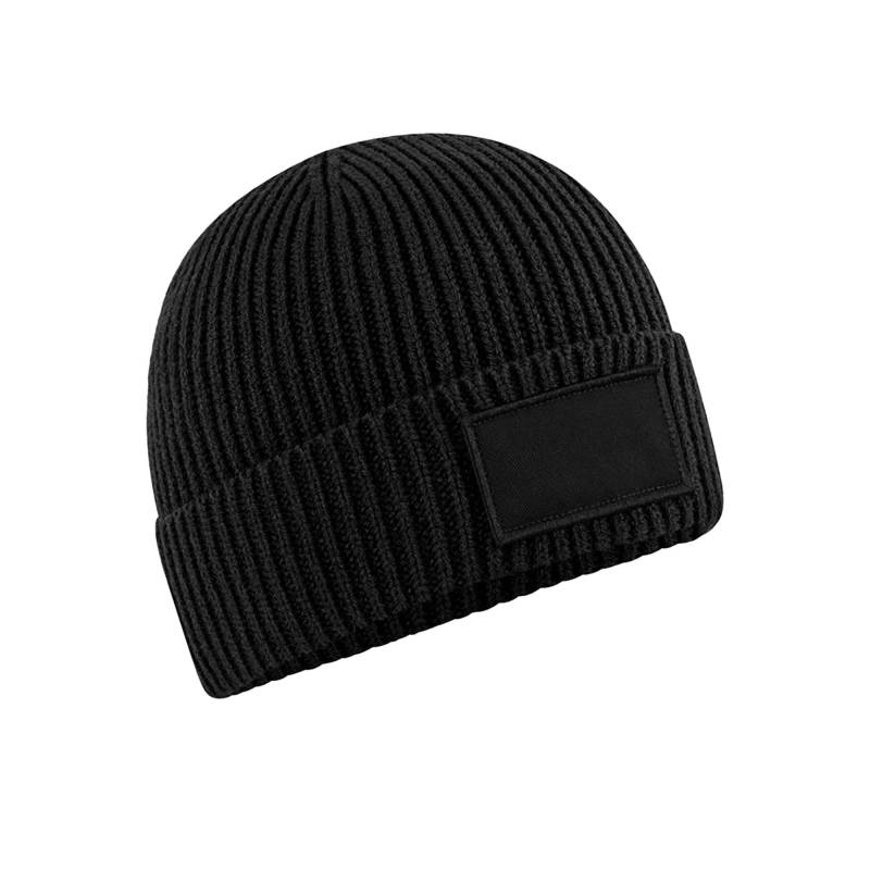Beechfield Unisex-Erwachsene Fashion Patch Beanie One Size schwarz von Joom DACH