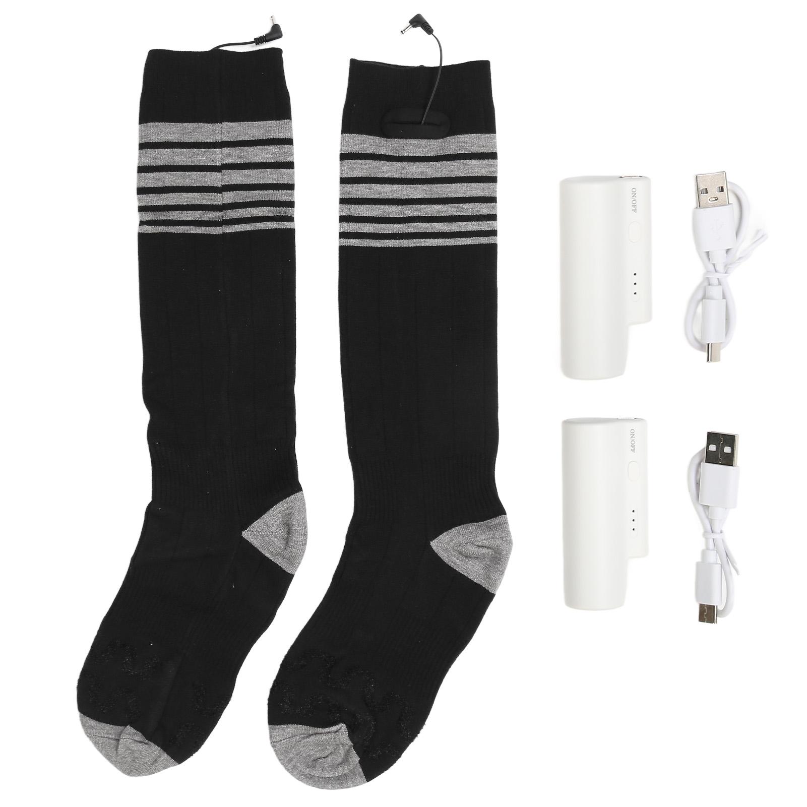 Beheizte Socken Doppellagig Kältefest Lange Stulpe Heizsocken 2200mAh Elektrische Beheizte Socken für Herren von Joom DACH
