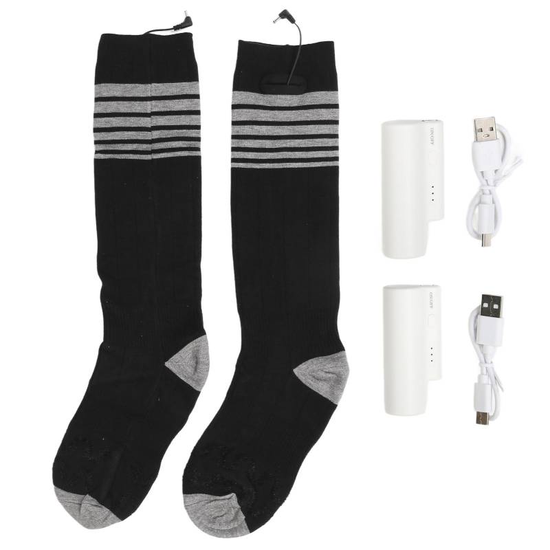 Beheizte Socken Doppellagig Kältefest Lange Stulpe Heizsocken 2200mAh Elektrische Beheizte Socken für Herren von Joom DACH