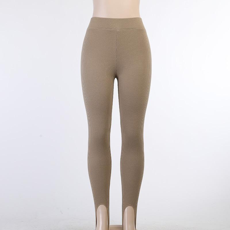 Beige Rippstrick-Leggings für Damen, hohe Taille, Baumwolle, Fitness, Basic-Hose, lässig, Frühling, neue Allgleiches, weibliche dünne Leggings M khaki Beige Rippstrick-Leggings für Damen, hohe Taille, Baumwolle, Fitness, Basic-Hose, lässig, Frühling, neue Allgleiches, weibliche dünne Leggings M khaki von Joom DACH