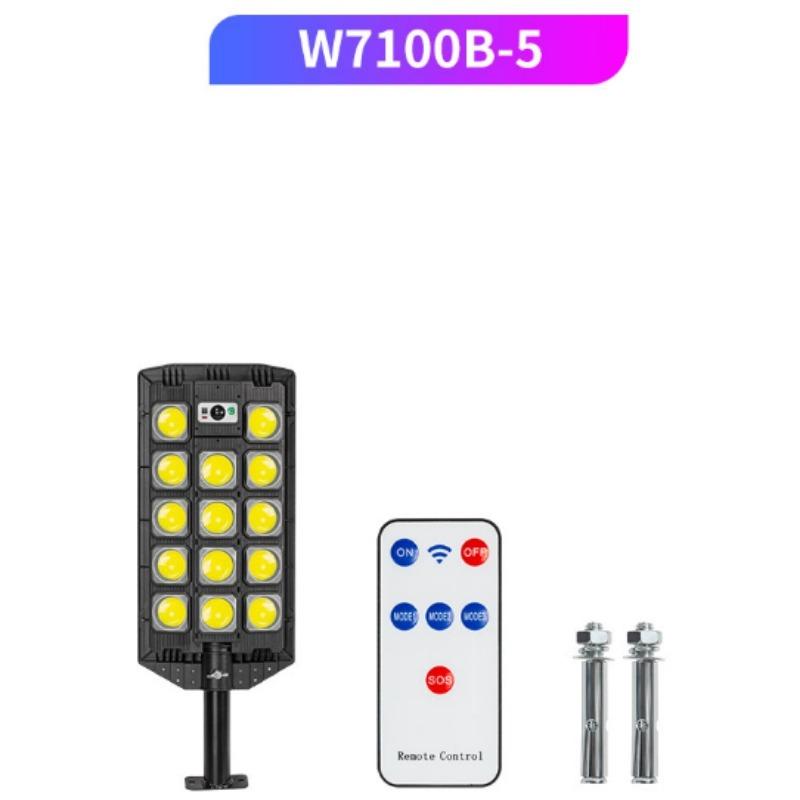 Beleuchtung 400m Solarlampe Außenbewegungssensor Solar-LED-Licht Superhelle Wandlampe Fernbedienung Gartenstraßenlaterne W7100B-5 von Joom DACH