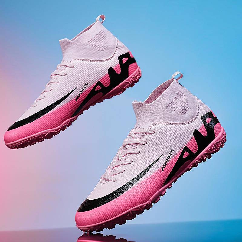 Beliebte pinke Fußballschuhe für Damen und Herren für Kunstrasen, lange Stollen, gebrochene Stollen, Studenten-Trainingsschuhe, Wettkampf-Sportschuhe 38 Beliebte pinke Fußballschuhe für Damen und Herren für Kunstrasen, lange Stollen, gebrochene Stollen, Studenten-Trainingsschuhe, Wettkampf-Sportschuhe 38 von Joom DACH
