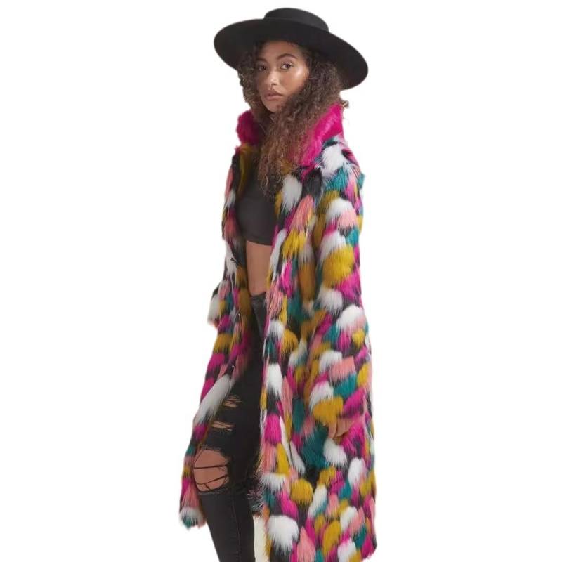 Beliebter Pelzmantel Damen Mittellanger und Langer Mantel 4XL von Joom DACH