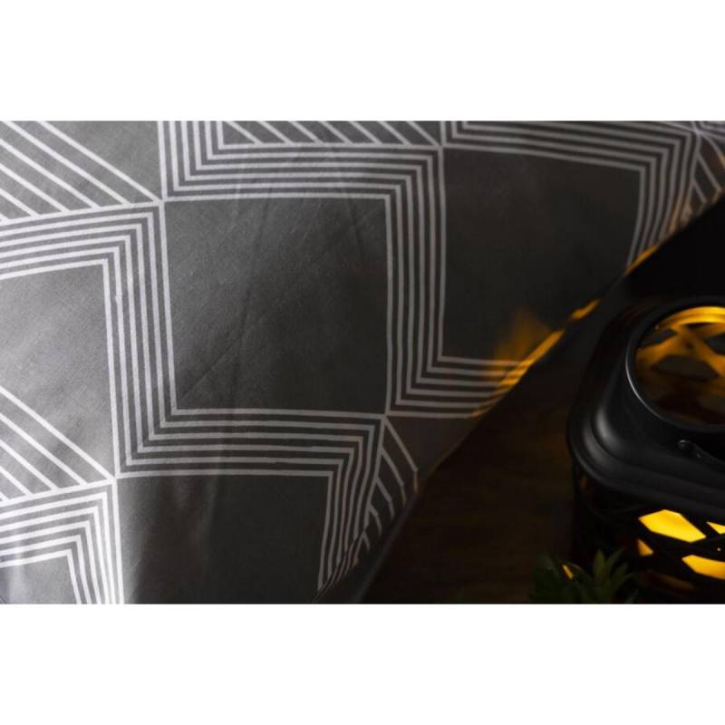 Belledorm Maddox Chevron-Bettbezug-Set Superking grau von Joom DACH