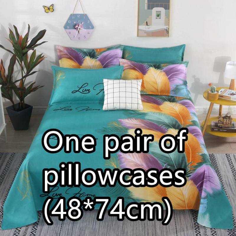 Bequeme Bettlaken, Doppelbett, Einzelbett, alle Jahreszeiten, mehrere Spezifikationen One pair of pillowcases von Joom DACH