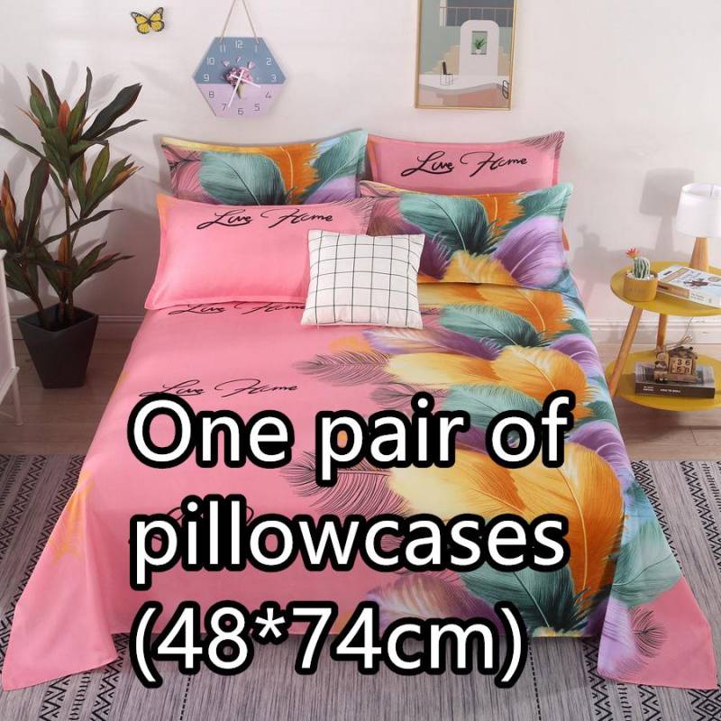 Bequeme Bettlaken, Doppelbett, Einzelbett, alle Jahreszeiten, mehrere Spezifikationen One pair of pillowcases von Joom DACH