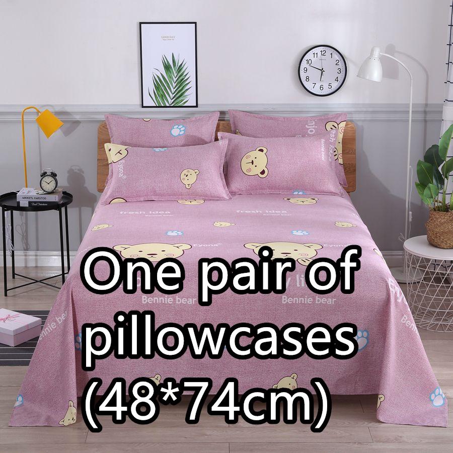 Bequeme Bettlaken, Doppelbett, Einzelbett, alle Jahreszeiten, mehrere Spezifikationen One pair of pillowcases Bequeme Bettlaken, Doppelbett, Einzelbett, alle Jahreszeiten, mehrere Spezifikationen One pair of pillowcases von Joom DACH