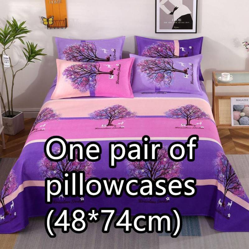 Bequeme Bettlaken, Doppelbett, Einzelbett, alle Jahreszeiten, mehrere Spezifikationen One pair of pillowcases von Joom DACH