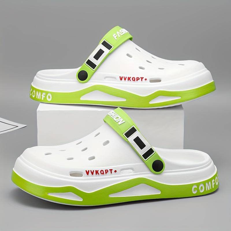 Bequeme Unisex-EVA-Freizeit-Rutsch-Hausschuhe mit atmungsaktiver Innensohle und Strandsandalen mit weicher Sohle 38-39 grün von Joom DACH