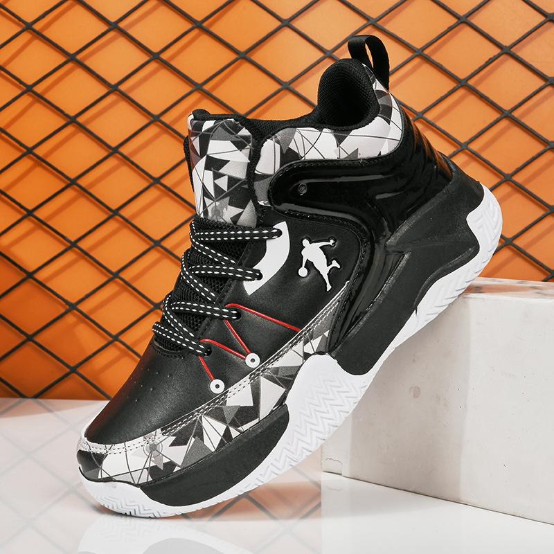 Bequeme und verschleißfeste Basketballschuhe aus Leder für Kinder mit weicher Sohle und mittlerer Oberweite, Sportschuhe für Jugendliche, Jungen 32 Bequeme und verschleißfeste Basketballschuhe aus Leder für Kinder mit weicher Sohle und mittlerer Oberweite, Sportschuhe für Jugendliche, Jungen 32 von Joom DACH