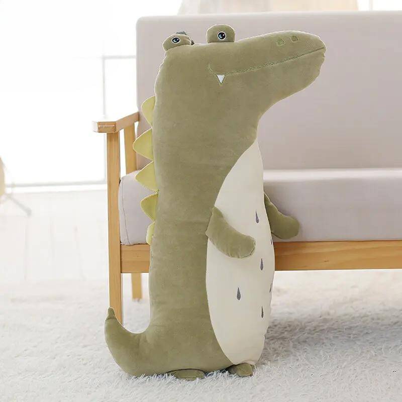 Bequemes Dinosaurier-Plüschkissen, Sofakissen, Einhorn-Puppenkissen, Mädchengeschenk, Plüsch-Krokodilkissen, Stofftier-Spielzeugkissen 50cm von Joom DACH