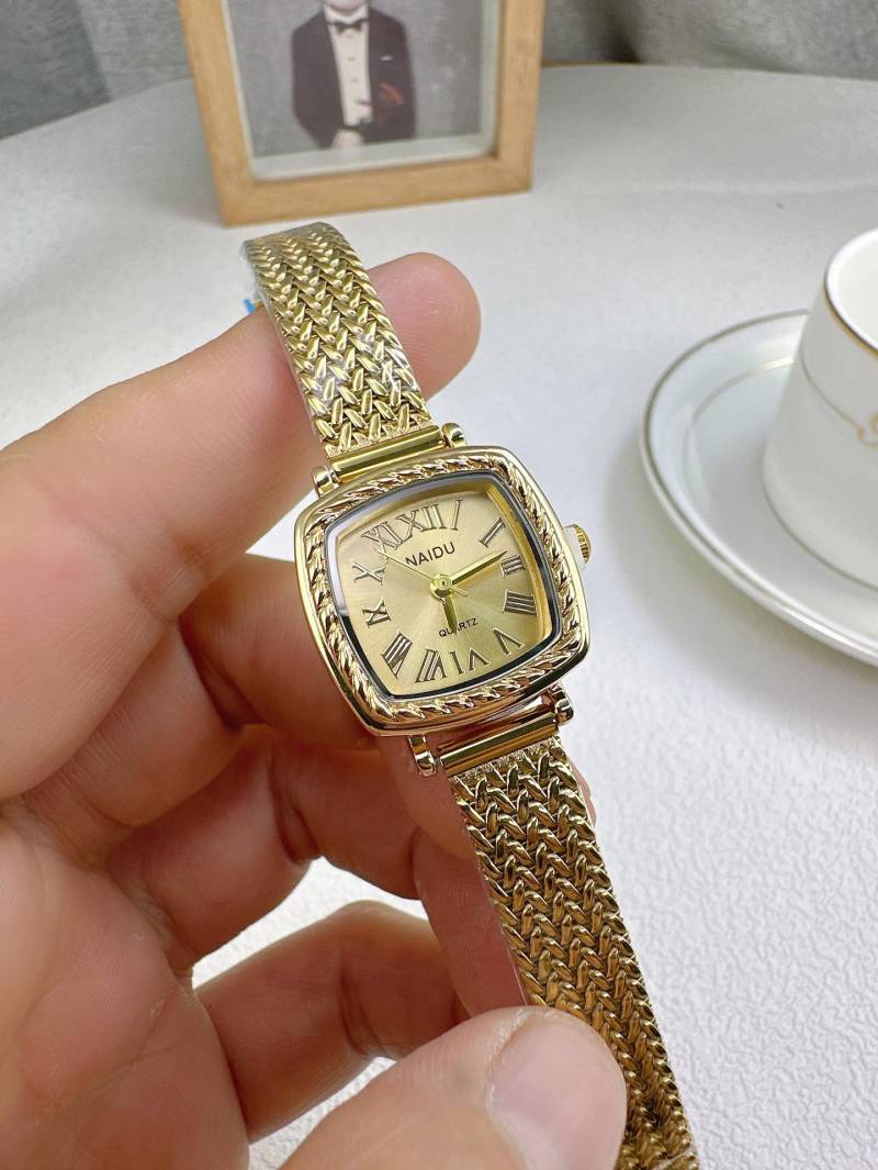 Berühmte Marke Damenuhr Mode Luxus Geschenk Damen Gold Quarz Uhr Edelstahlarmband Armbanduhren Relojes Para Mujer von Joom DACH