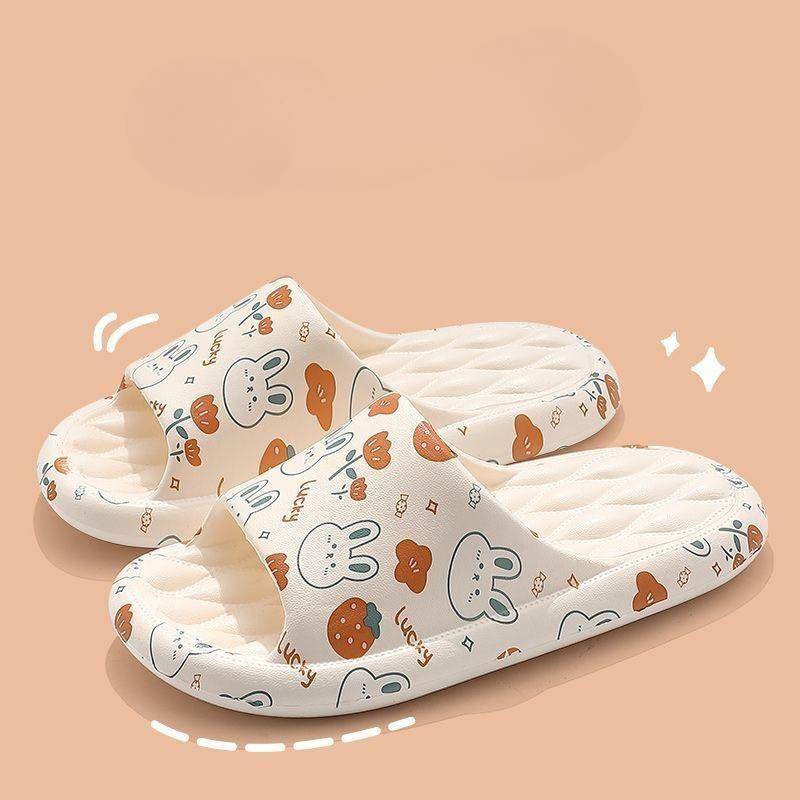 Bestellen Sie eine Nummer größer Herren Sommer Hausschuhe Strand Sandalen Flip Flop Druck Dicke Sohle Jungen Mädchen Unisex Home Badeschuh Große Größe 44-45 40-41 von Joom DACH