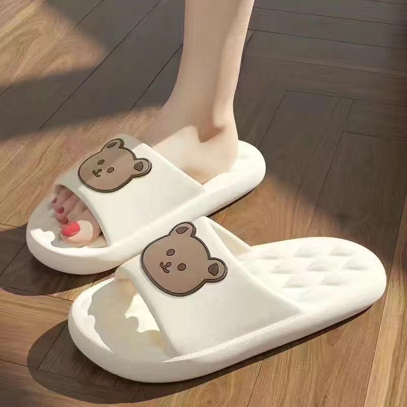 Bestellen Sie eine Nummer größer Herren Sommer Hausschuhe Strand Sandalen Flip Flop Druck Dicke Sohle Jungen Mädchen Unisex Home Badeschuh Große Größe 44-45 40-41 von Joom DACH