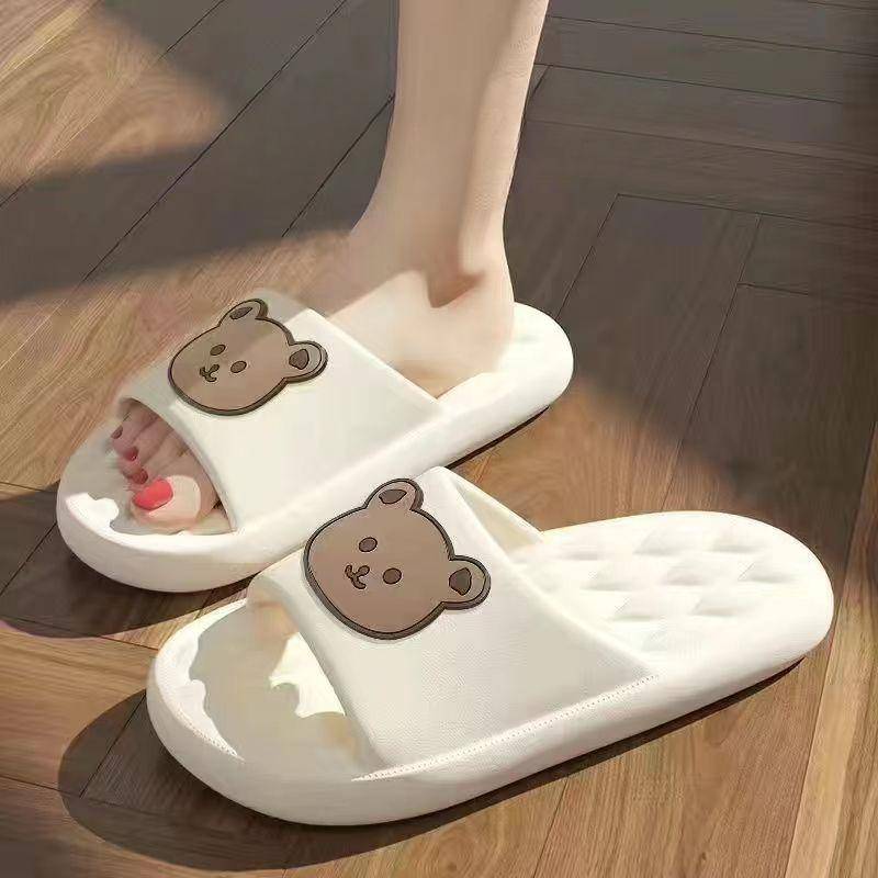 Bestellen Sie eine Nummer größer Herren Sommer Hausschuhe Strand Sandalen Flip Flop Druck Dicke Sohle Jungen Mädchen Unisex Home Badeschuh Große Größe 44-45 40-41 von Joom DACH