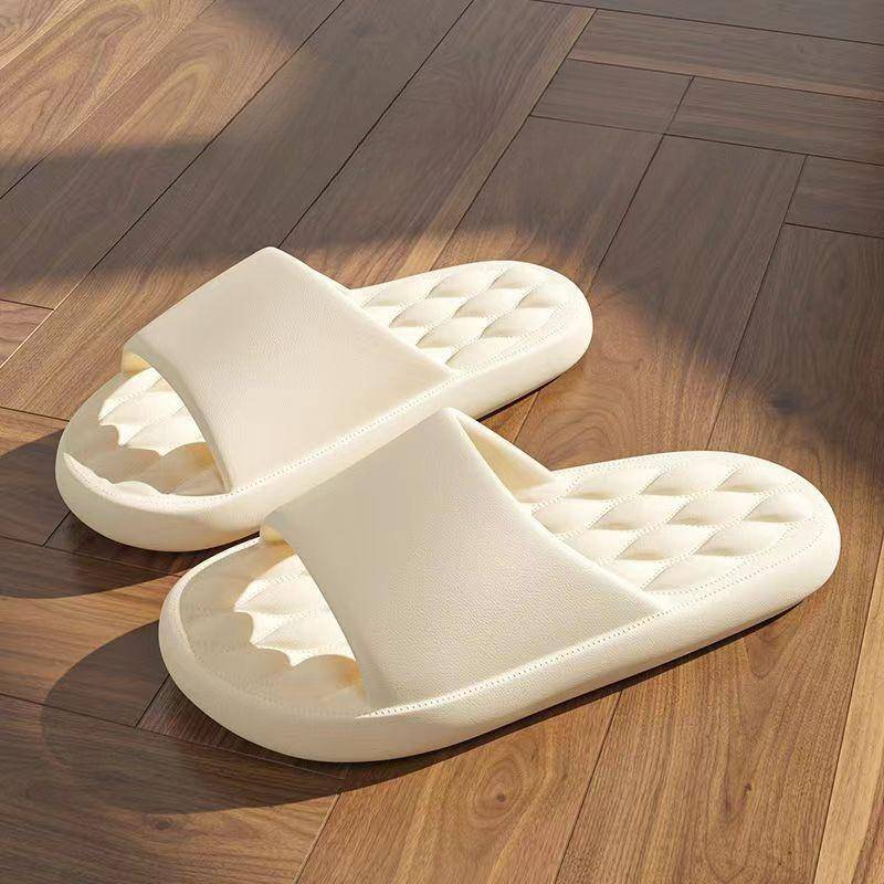 Bestellen Sie eine Nummer größer Herren Sommer Hausschuhe Strand Sandalen Flip Flop Druck Dicke Sohle Jungen Mädchen Unisex Home Badeschuh Große Größe 44-45 40-41 von Joom DACH