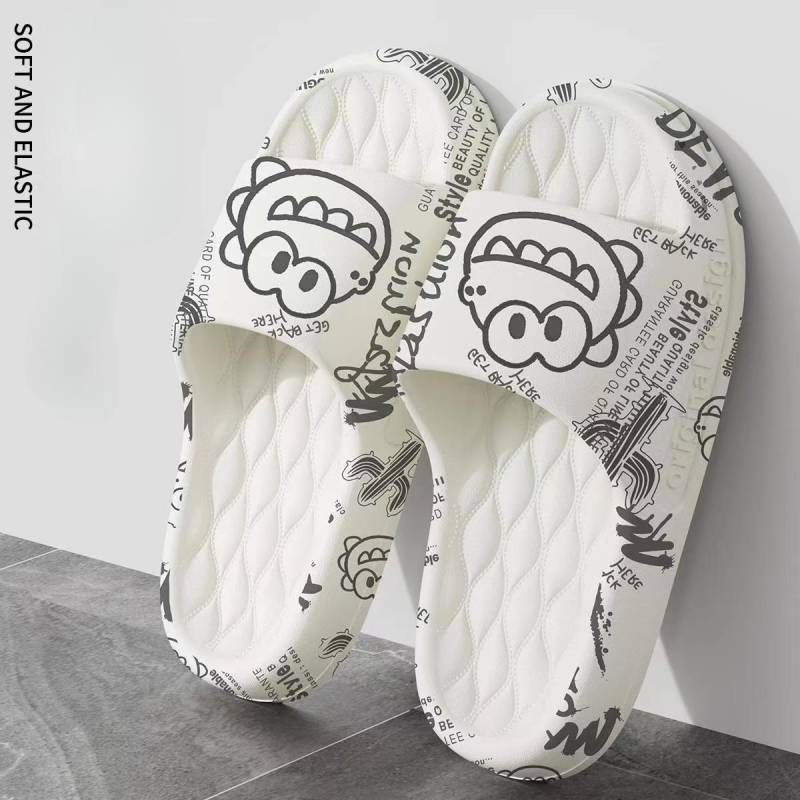 Bestellen Sie eine Nummer größer Herren Sommer Hausschuhe Strand Sandalen Flip Flop Druck Dicke Sohle Jungen Mädchen Unisex Home Badeschuh Große Größe 44-45 44-45 von Joom DACH