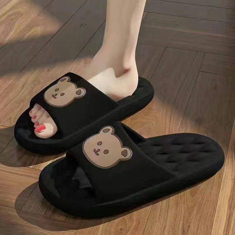 Bestellen Sie eine Nummer größer Herren Sommer Hausschuhe Strand Sandalen Flip Flop Druck Dicke Sohle Jungen Mädchen Unisex Home Badeschuh Große Größe 44-45 44-45 von Joom DACH