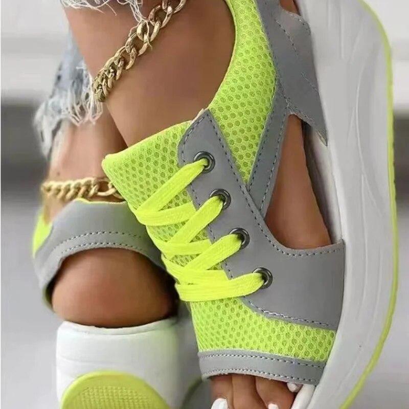 Bestellen Sie eine Nummer größer Mode Damen Sandalen Sommer Neue Dame Plateau Chunky Bequem Mesh Offene Spitze Casual Sport Damen Schuhe Plus Größe 43 41 grün Bestellen Sie eine Nummer größer Mode Damen Sandalen Sommer Neue Dame Plateau Chunky Bequem Mesh Offene Spitze Casual Sport Damen Schuhe Plus Größe 43 41 grün von Joom DACH