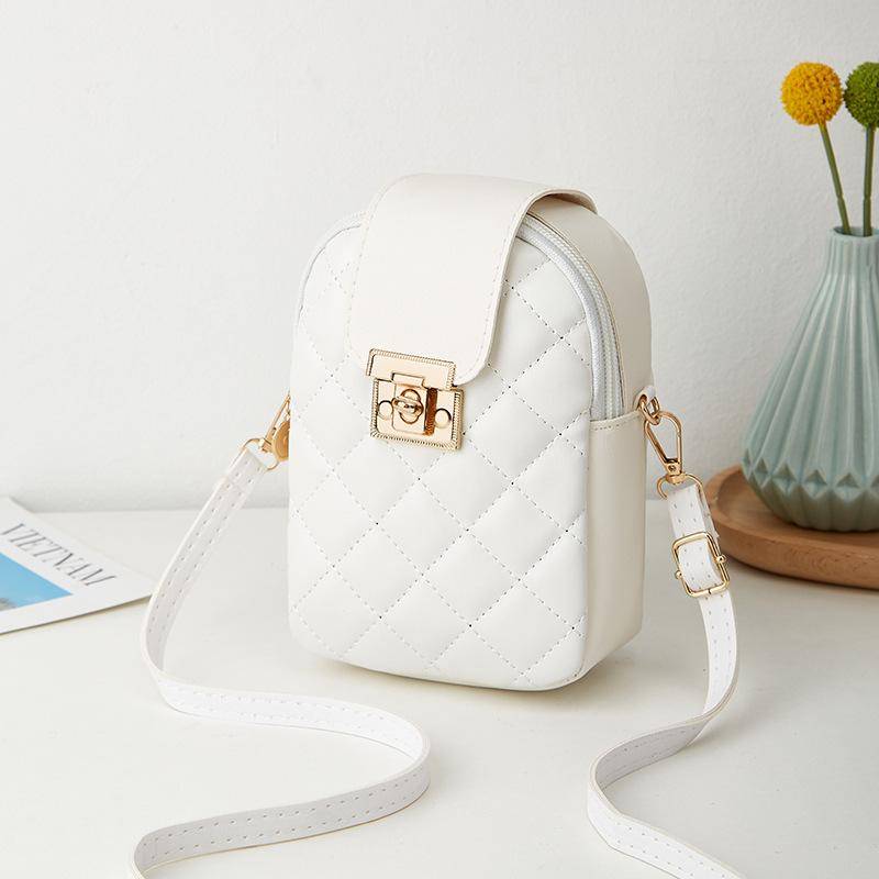 Bestickte Handytasche Tasche Damen Umhängetasche Täglich Vielseitig Diamant Messenger Bag weiß von Joom DACH