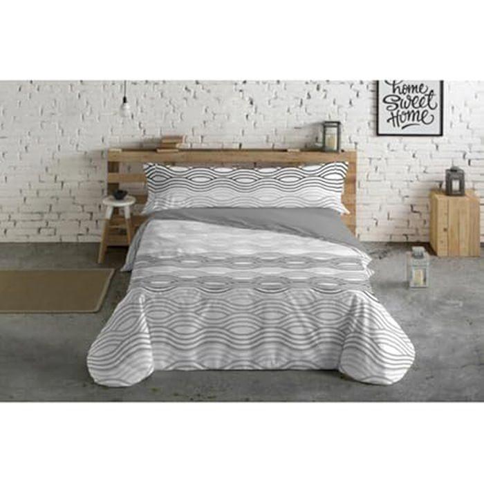 Bettwäsche-Set - Hosteline Mojacar - 3-teilig - 150 cm - Grau - Mehrfarbig von Joom DACH