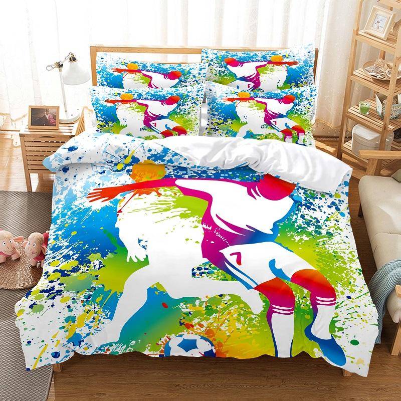 Bettwäscheset Bettbezugset 3D-Bettwäsche Digitaldruck Bettwäsche Queen-Size-Bettwäscheset Modedesign EU single(135x200cm) von Joom DACH