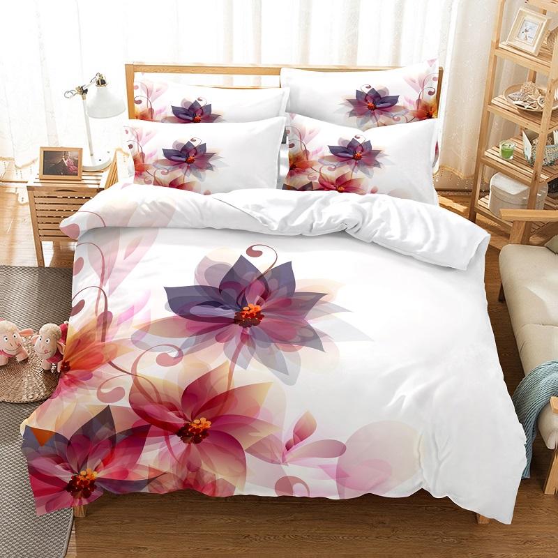 Bettwäscheset Bettbezugset 3D-Bettwäsche Digitaldruck Bettwäsche Queen-Size-Bettwäscheset Modedesign EU single(135x200cm) von Joom DACH