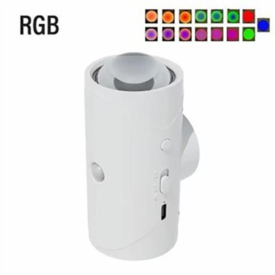 Bewegungssensor LED Nachtlicht RGB Farbwechsel USB Wiederaufladbar Kabellose Wandleuchte für Schlafzimmer Treppe Flur Garten Magnetische Stufenlampe von Joom DACH