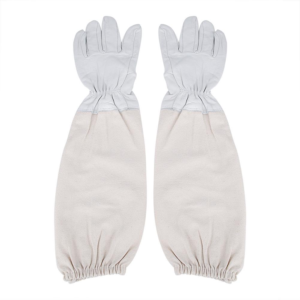 Bienenzucht Schutzhandschuhe aus Ziegenleder mit belüfteten langen Ärmeln Bienenzuchtwerkzeuge von Joom DACH