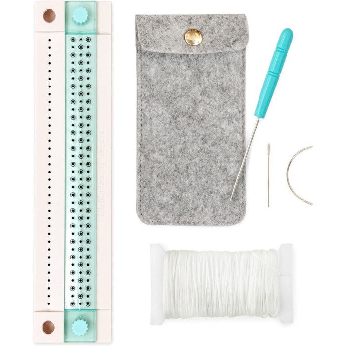 Bindeanleitung – We R Memory Keepers – Tagebuch-Buch-Bindeanleitung – 36,8 x 12,1 cm – Unisex – Weiß von Joom DACH