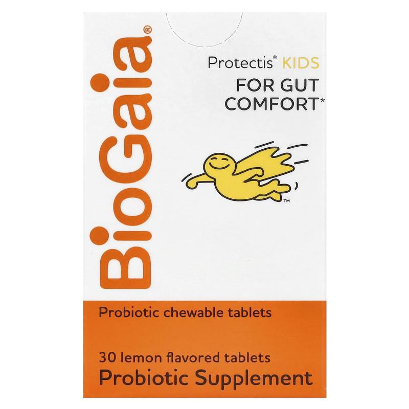 BioGaia, Protectis Kids, Comfortable Magensaftresistente Zitrone, Probiotische Kautabletten, 30 Tabletten von Joom DACH