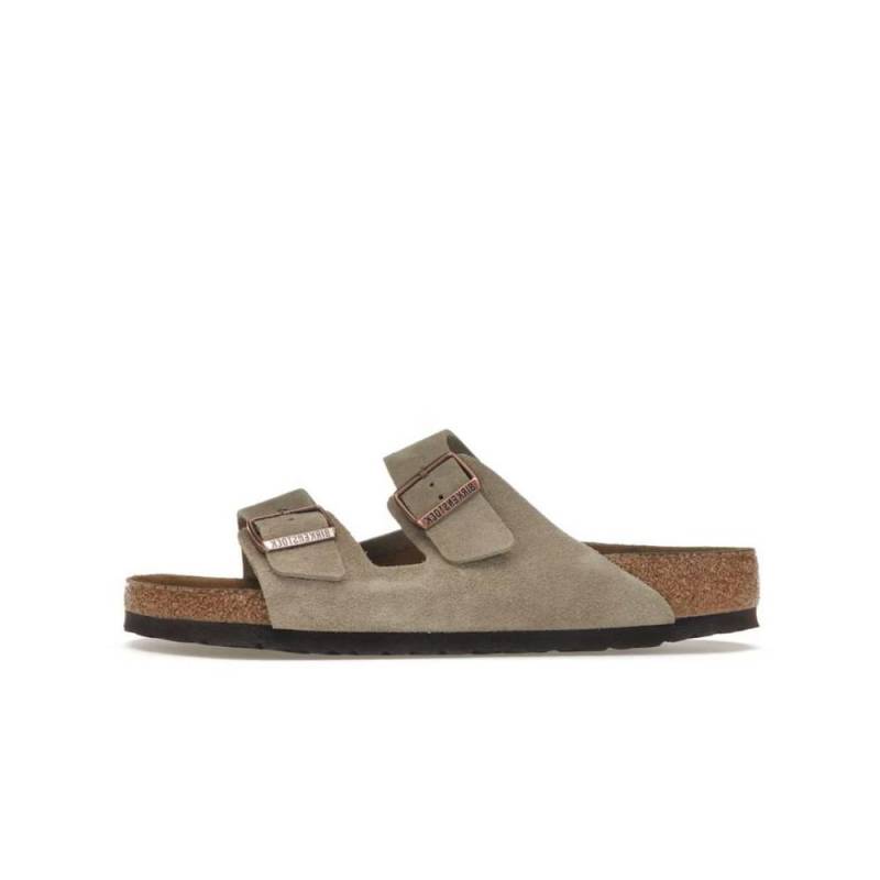 Birkenstock Arizona Soft Fußbett Wildleder Taupe EU 45 beige von Joom DACH