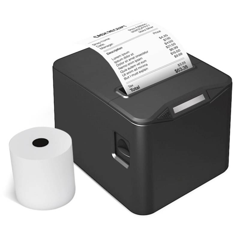 Bisofice Thermo-Belegdrucker, 80 mm, Desktop-Thermodirektdruck, USB + LAN-Verbindung, hohe Geschwindigkeit EU PLUG schwarz Bisofice Thermo-Belegdrucker, 80 mm, Desktop-Thermodirektdruck, USB + LAN-Verbindung, hohe Geschwindigkeit EU PLUG schwarz von Joom DACH