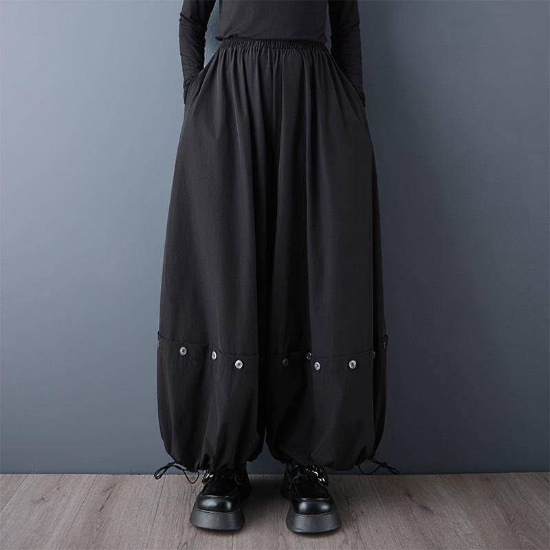 Schwarz Übergröße Vintage hohe Taille Lässig locker lang Frühling Herbst weites Bein Hose Damen Hose Schwarz Übergröße Vintage hohe Taille Lässig locker lang Frühling Herbst weites Bein Hose Damen Hose von Joom DACH