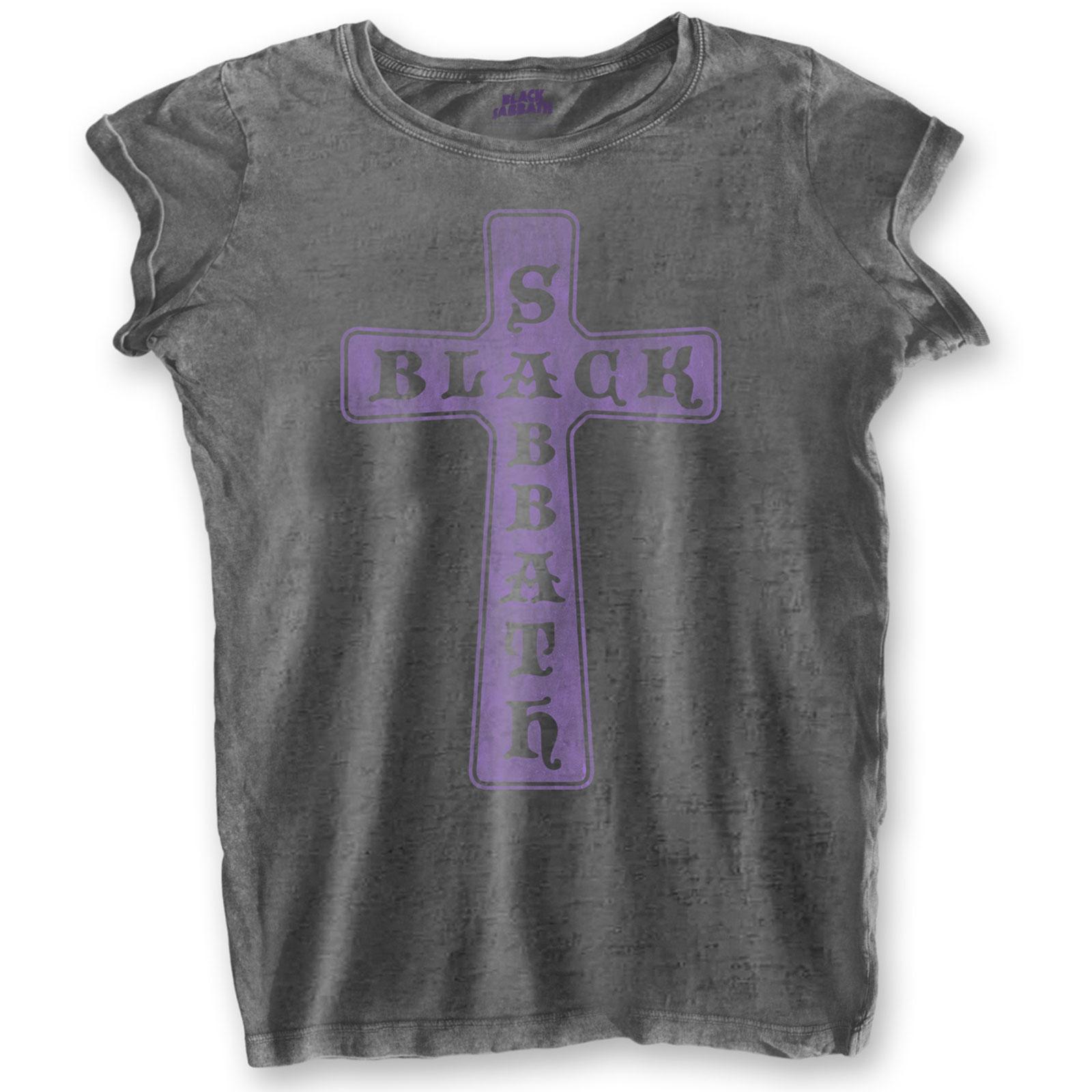 Black Sabbath Damen/Damen Vintage Cross T-Shirt M kohle Black Sabbath Damen/Damen Vintage Cross T-Shirt M kohle von Joom DACH