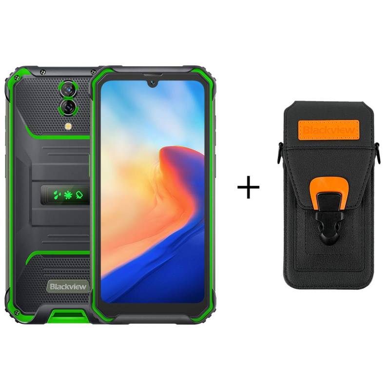 Blackview BV7200 10 GB + 128 GB 6,1 Zoll robustes Smartphone 5180 mAh 18 W 50 MP with a phone case grün von Joom DACH