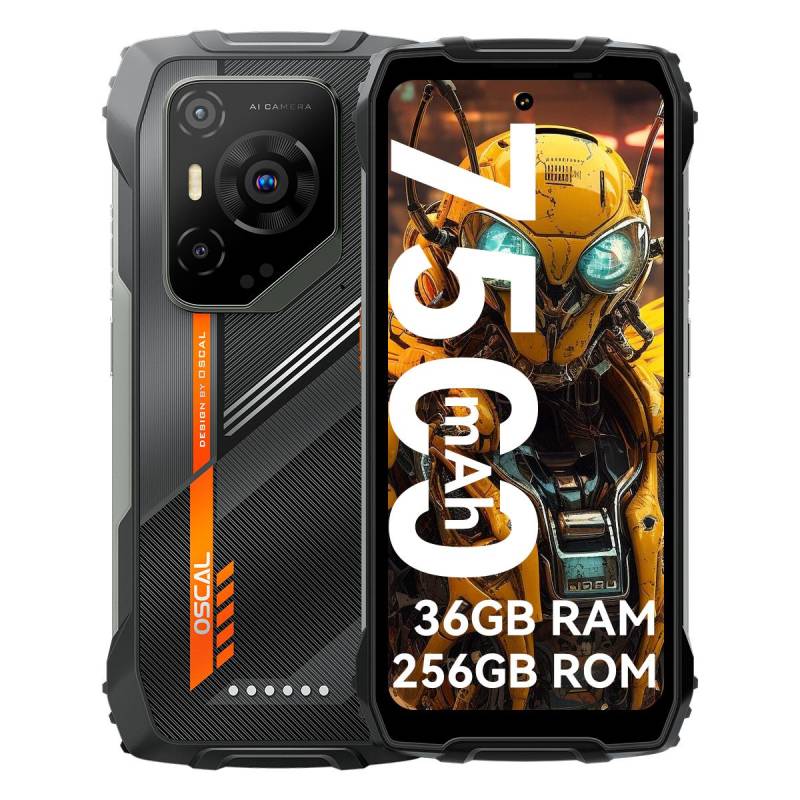 Blackview OSCAL PILOT 3 AI Android 15 5G Robustes Smartphone 6,78 Zoll 2.4K 120Hz 12GB 256GB Mobiltelefon 7500mAh only cellphone schwarz von Joom DACH