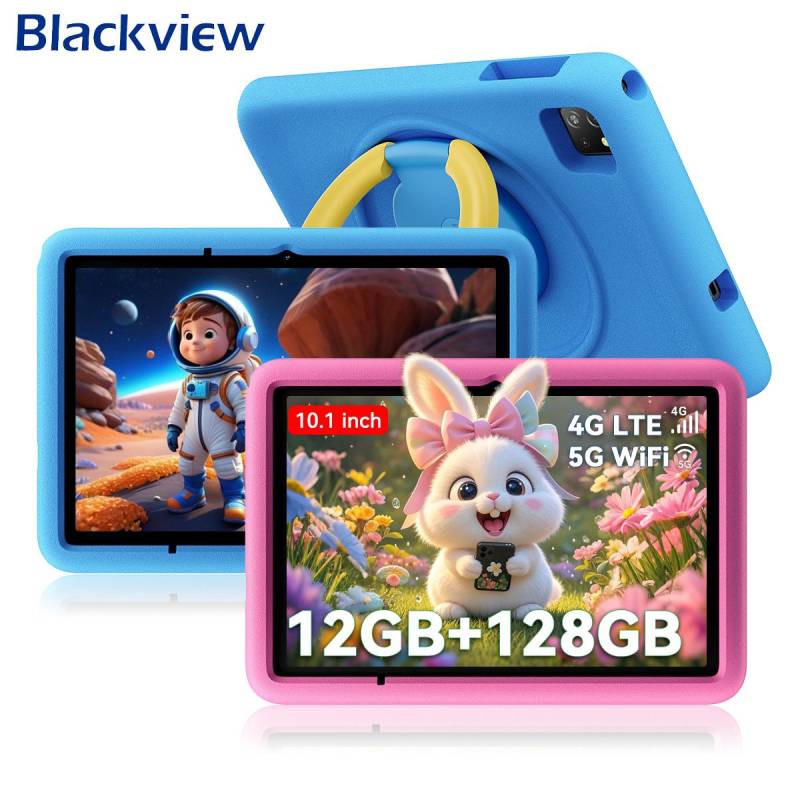 Blackview Tab 60 Pro Kids 10.1 Zoll RAM 4GB ROM 128GB Android 15 WiFi 6 Widevine L1 4G Tablet blau von Joom DACH