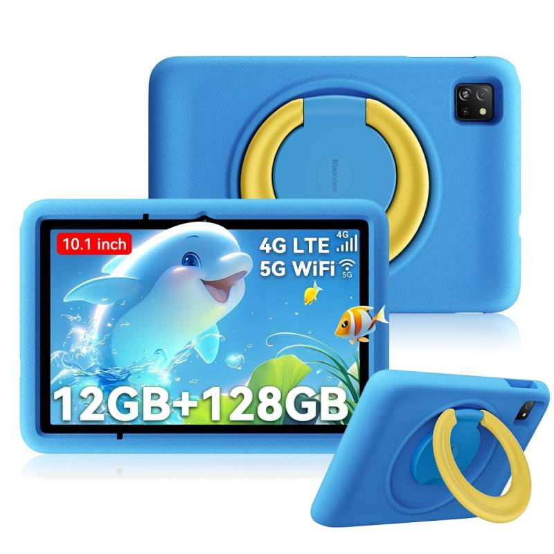 Blackview Tab 60 Pro Kids 10.1 Zoll RAM 4GB ROM 128GB Android 15 WiFi 6 Widevine L1 4G Tablet blau von Joom DACH