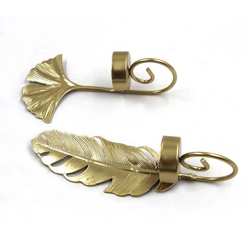 Blatt Kerzenständer Halter Eisen Kunst Handgemachte Metall Kerzenständer Gold Wandbehang Kerzenständer Wohnkultur von Joom DACH