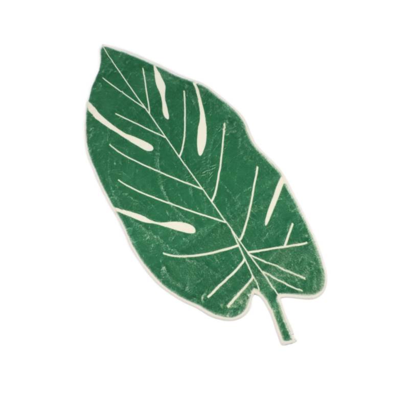 Blatt Teppich Weicher Multifunktionaler Couchtisch Bereichsteppich Rutschfeste Unterseite Badematte für Badezimmer Wohnzimmer von Joom DACH