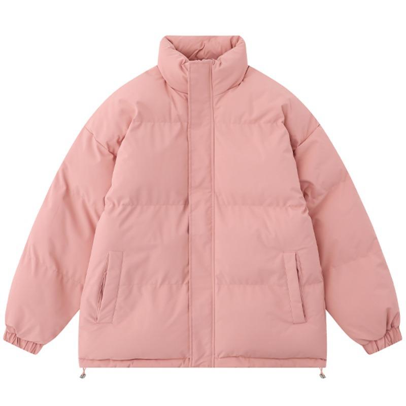 Blaue kurze Daunenjacke Damen Winter Neue Winterkleidung Verdickte Jacke Damen Brotjacke 2XL von Joom DACH