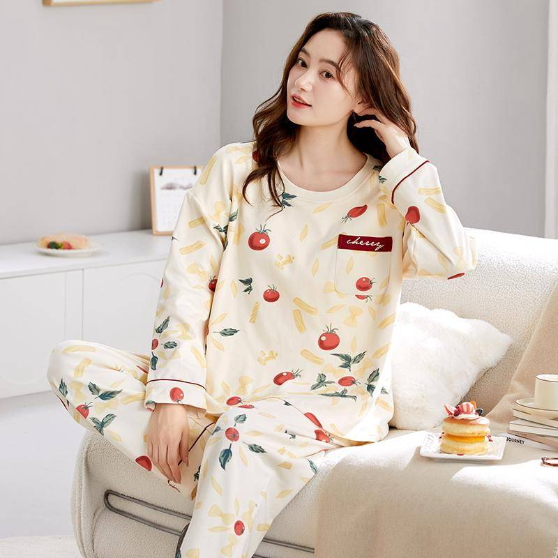 Blauer Teddybär Pyjama Set Damen Herbst Winter Langarm Lange Hose Niedliche Nachtwäsche Weiche Pijamas Gemütliche Pyjamas Mädchen Pjs Bequem 2XL von Joom DACH