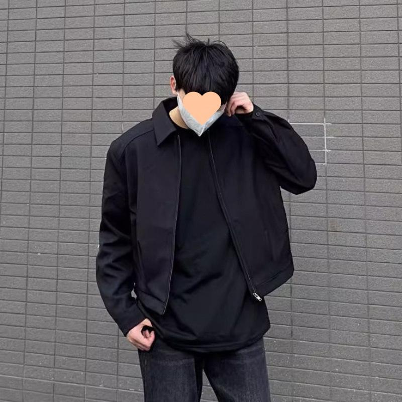 Blazer Herren Herbst Einfache Casual Lose Kurze Jacke 3XL von Joom DACH