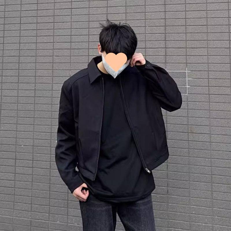 Blazer Herren Herbst Einfache Casual Lose Kurze Jacke 3XL von Joom DACH