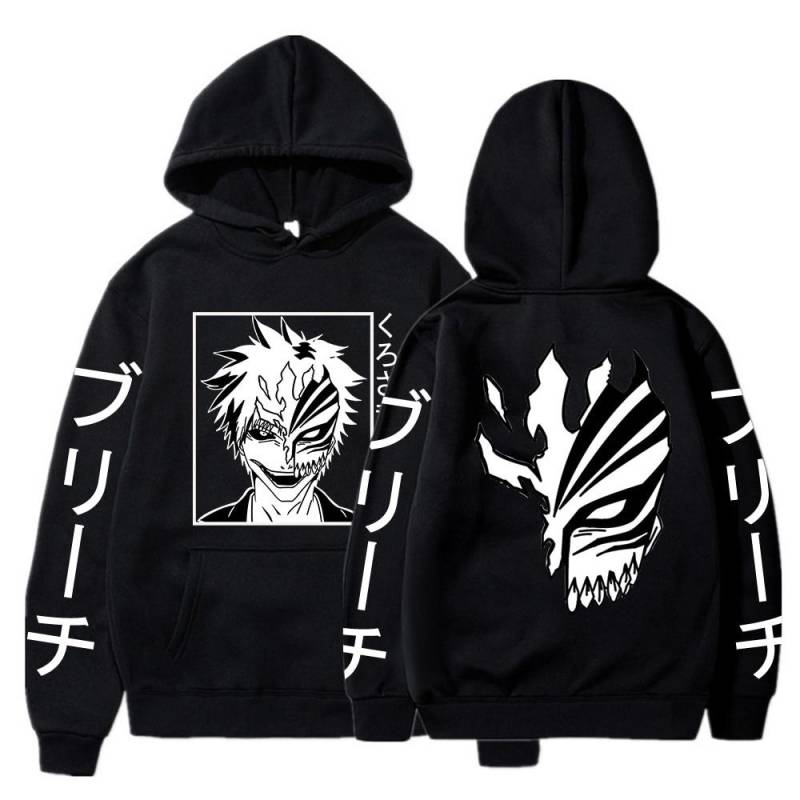 Bleach Kurosaki Ichigo Anime Harajuku Hoodies Gothic Cartoon Manga Maske Junge Grafik Männer Frauen Winter Lange Ärmel Sweatshirts XL schwarz Bleach Kurosaki Ichigo Anime Harajuku Hoodies Gothic Cartoon Manga Maske Junge Grafik Männer Frauen Winter Lange Ärmel Sweatshirts XL schwarz von Joom DACH